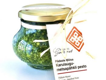 kaurluaugu metspähkli pesto klaaspurgis